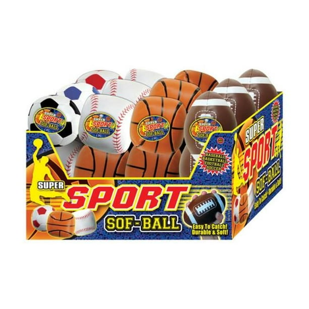 Ja-Ru 999 Balles de Sport Souples - Assortiment - Pack de 24
