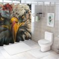 thumbnail image 7 of Orinice Bald Eagle Bathroom Decor Set - Colorful Luxurious Graphic Print Polyester Fabric Shower Curtain with Hooks, Waterproof, Easy to Install, Machine Washable 60x72, 7 of 7