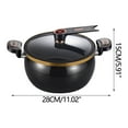 thumbnail image 2 of SHEIGUANNI Micro Pressure Cooker with See-through Lid Standing,Crock Pot with Twist & Lock Handles,Micro Pressure Cooker,Micro-Pressure Cooking Pot Nonstick,for Gas, Induction,Electric Stoves, 2 of 2