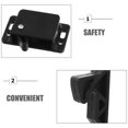 thumbnail image 3 of LOLIPPYY 2 Sets Push To Close Latch RV Door Latches Black ABS Securely Closed Travel, 3 of 8