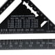 thumbnail image 3 of Ángulo Métrico Triángulo Cuadrado Regla Aleación de Aluminio Prolongador Medición de Precisión de 7 Pulgadas Instrumento kusrkot Regla triangular de aleación de aluminio, 3 of 8