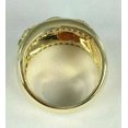 thumbnail image 2 of Silver & Stone Jewels 2Ct Round Cut Pink & White CZ 14k Yellow Gold Plated Wedding Band Ring, 2 of 5