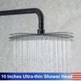 thumbnail image 4 of Rainlex 10 in. Shower Head Single-Handle 3-Spray Round High Round High Pressure Shower Faucet in Matte Black, 4 of 9