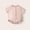 Pink, variant on Rvasteizo Girls Romper Solid Short Sleeve Double Gauze Cotton for Infant 3 Months-2 Years Summer Daily Outfit