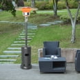 thumbnail image 2 of Costway Chauffage de Patio Extérieur 50,000BTU avec Roues et Étagère, sur Pied, 2 of 9