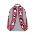 thumbnail image 3 of Geometric Dog Pattern Ergonomic Backpack - Adjustable Straps & Organized Pockets, 3 of 5