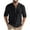 Black, variant on BLCHUNen Long Sleeve Linen Shirts for Men Trendy Pullover Breathable Lightweight Quick Drying Casual Outdoor Beach Sports Fall Tops