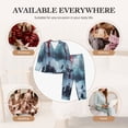 thumbnail image 4 of Uemuo Lighthouse in a Stormy Sea Pattern Womens Pajama Sets,PJ Set for Women,Pajamas for Women Logo,Long Sleeve Pajama Set for Women,Soft Long Sleeve Top With Pants-Small, 4 of 9
