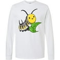 thumbnail image 3 of Inktastic Monarch Butterfly Caterpillar Cute Baby Insect Long Sleeve T-Shirt, 3 of 5