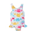 thumbnail image 1 of goowrom Barboteuse Sans Manches Imprimée Crabe/Beigne pour Petites Filles, 1 of 9