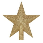 Queens of Christmas TOP-09-GO-STAR 9 in. Star Tree Topper, Gold