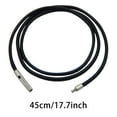 thumbnail image 3 of MYG 3mm Black Braided Pu Leather String Rope Necklace Stainless Steel Clasp Rope, 3 of 10