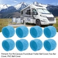 thumbnail image 4 of Trailer Hitch Ball Cover, 8Pcs Truck Tow Ball Cover 50mm Strong Protection Soft Rugged  Tow Bar Ball  For RV, 4 of 8