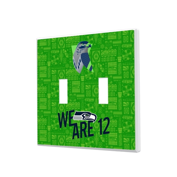 Seattle Seahawks 2024 Illustrated Limited Edition Double Toggle Light Switch Plate