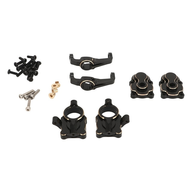 Cubierta de engranajes delanteros y traseros Sailing FMS fcx24 1 / 24 RC Latón Negro