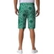 thumbnail image 3 of Pantalones cortos gráficos INSPIRE CHIC impresos para hombres, verano retro, frente plano, bohemio, florales, 32 verde, 3 of 5