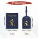 thumbnail image 3 of Conjunto de Funda para Pasaporte y Etiqueta de Equipaje Uxcell - Funda de Pasaporte de Privacidad Segura - Etiquetas de Maleta - [Azul Oscuro - Cuero PU] Accesorios de Viaje, 3 of 7