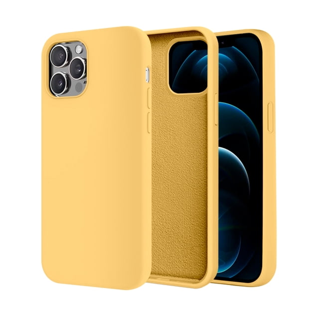 Funda de Protección para iPhone 12 Pro - Sovico - Silicón con Forro de Microfibra