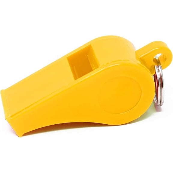 Adoretex Sport Guard Pea Coach Plastic Whistle with Lanyard (US, Alpha, One Size, Regular, Regular, Yellow)
