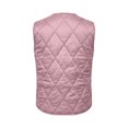 thumbnail image 3 of Women Vests Zaewscy Women V‑Neck Quilted Vest Sleeveless Zip Up Lightweight Padded Gilet with Side Pockets Pink XL, 3 of 4