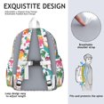 thumbnail image 5 of Cute Dinosaur Pattern Backpack for School,Cute School Bag,Schoolbag with Adjustable Shoulder Straps & Padded Back,13.4"x11"x4.7", 5 of 6