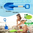 thumbnail image 4 of Juego de juguetes para niños Beach Shovels Amarlozn con mango de madera de 40 cm, 4 of 8