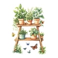 thumbnail image 1 of Pegatina pared con hojas , decoración jardín, fondo, bricolaje, papel tapiz, calcomanía pared para puerta oficina y, 1 of 9
