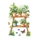 thumbnail image 1 of Pegatina pared con , diseño planta, para decoración fondo, papel tapiz PVC, despegable y pegable para baños, escuelas,, 1 of 9