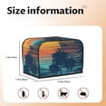 thumbnail image 5 of Haiem Palm Trees Print Toaster Covers 2 Slice Wide Slot,Bread Dust Cover & Fingerprint Protection,Bread Machine Cover,Appliance Covers, 5 of 7