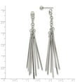 thumbnail image 3 of Chisel  Stainless Steel Polished Multi Bar Front and Back Post Dangle Earrings, 3 of 3