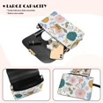 thumbnail image 4 of TSOVTHRID Daisy Floral Leaf White Print Womens Crossbody Handbags and Purses Leather Lightweight Small Shoulder Bags for Women Shopping Women's Crossbody Bags Chain Strap, 4 of 7