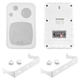 thumbnail image 4 of Pyle PATVR14 MP3/MP5 Bluetooth Marine Boat Yacht Stereo Receiver Bundle Combo With 4x Enrock White 4'' Inch 200-Watt Waterproof Stereo Box Speaker + Radio Antenna + 400 Watt Amplifier + 16G 50-FT Wire, 4 of 7