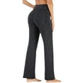 thumbnail image 5 of SOMER Women's Yoga Pants Bootcut Wide Leg Pants Tummy Control Flare Leggings High Waisted Workout Pants with Pockets XL, 5 of 6