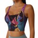 thumbnail image 2 of Fotbe Cartoon Big-Eyed Dog Sujetador Deportivo Largo sin Aros para Mujer con Almohadillas y Soporte Medio, Transpirable y Absorbente, Camiseta Tipo Chaleco o Tank Top-Large, 2 of 8