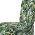 thumbnail image 4 of Designart "Mirage Amidst Tropical Palms II" Green Tropical Upholstered Accent Chair - Tropical Arm Chair For Bedroom, 4 of 5