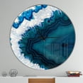 thumbnail image 2 of Designart Horloge Murale Moderne 'géode Brésilienne Bleue', 2 of 6