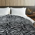 thumbnail image 6 of Home Soft Things Nature Faux Fur & Sherpa Backing Blanket - Zebra - Queen (86" x 92"), 6 of 6