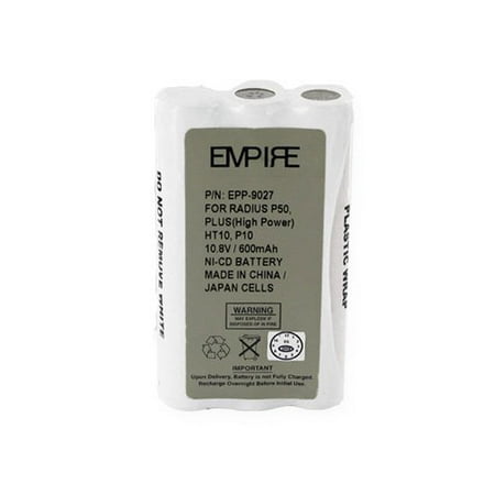 600mah Nicd Radio Battery Motorola P10 2_Way Radio Battery _Ni_CD 10.8V 600mAh_ Rechargeable Battery _ replacement for Motorola HNN9027A Battery ()