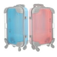 thumbnail image 4 of WEUVEB 2Pcs Simulation Trolley Style Plastic Makeup Suitcases Multifunctional Storage Boxes, 4 of 9