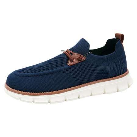 

SXcggal Men Shoes Fashionable New Pattern Solid Color Simple Mesh Breathable Lightweight Comfortable Casual Shoes Casual Breathable Soft Sports Men s Shoes