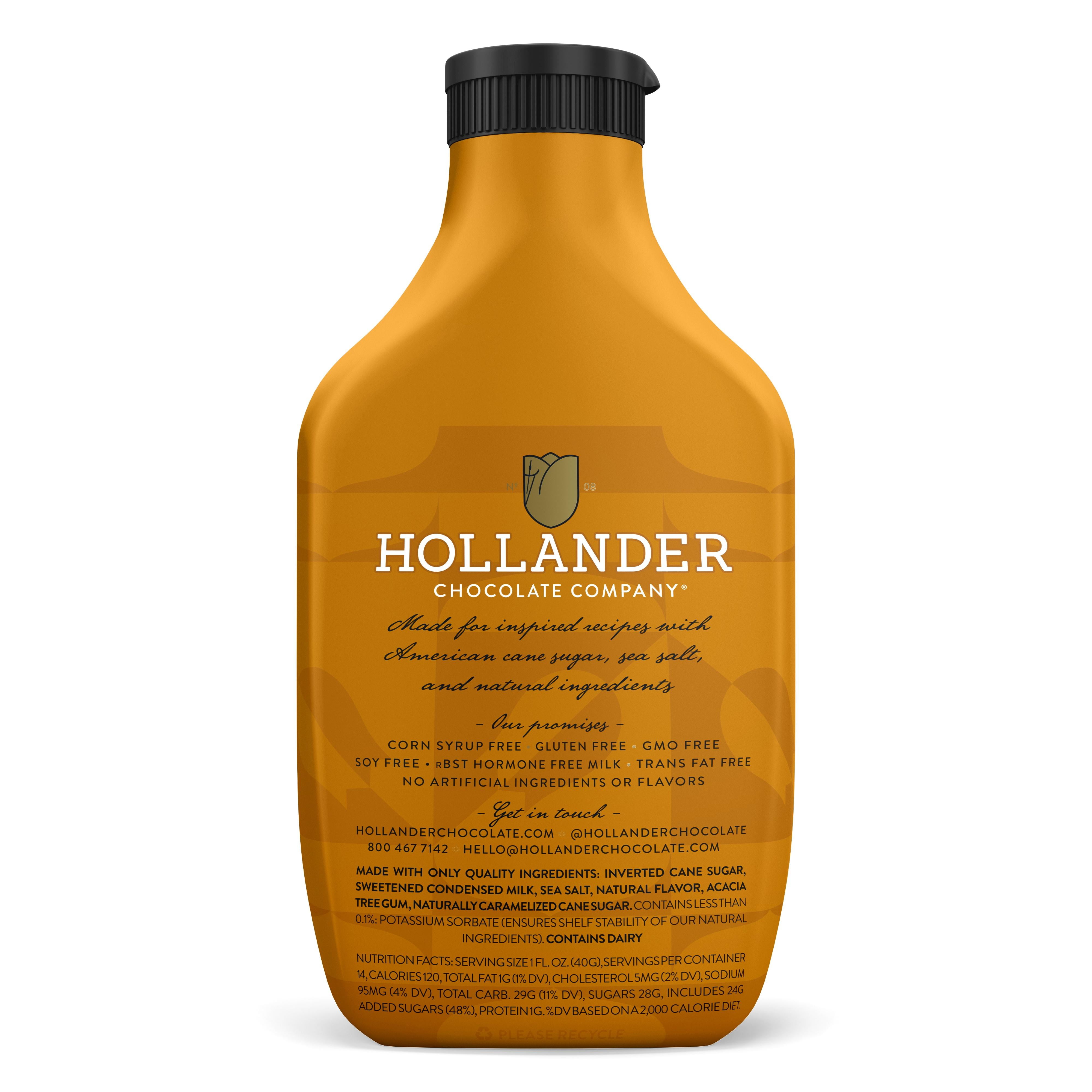 Hollander Gourmet Hot Fudge Sauce - 1.5 Fl Oz Single-Serve Packets (7 Pack), Gluten Free, GMO Free, Chef-Made For Coffee & Desserts