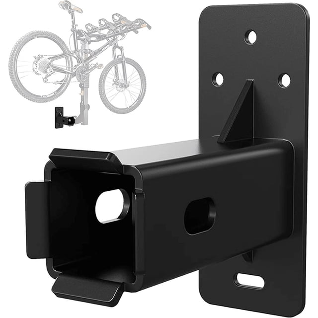 Mistaha Support de Récepteur d'Attelage Mural Robuste pour Vélos/supports de Chargement - Supporte 300 Lb, Installation Facile, Solution Gain de Place