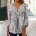 thumbnail image 2 of Women's 3/4 Sleeve Dress Shirts Women Tops T Shirts for Women Long Sleeve Womens Blouses Plus Size, 2 of 5