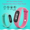 thumbnail image 3 of Pedometer Watch,Pedometer for Walking Steps And Miles,Silicone Fitness Tracker Watch,Smart Watch Run Step Watch Bracelet Pedometer Calorie Counter Digital(Pink 2*0.7in)from ANMUYUM, 3 of 10