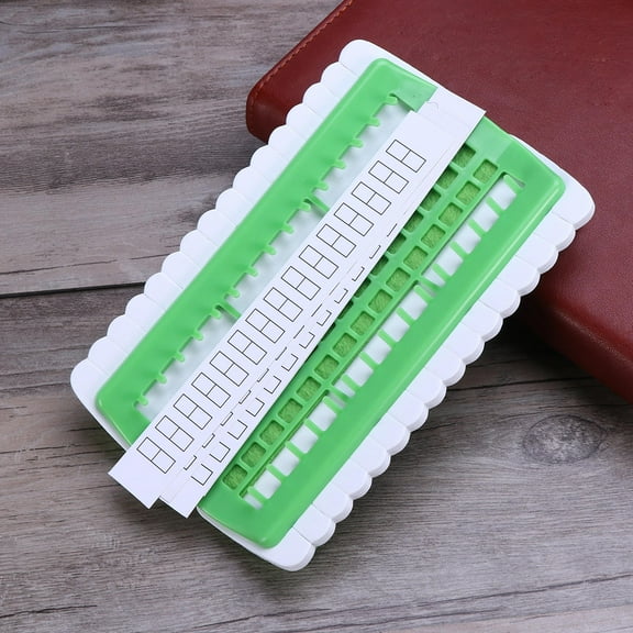 Masteelf Floss Organizer Cross Stitch Kit Embroidery Thread Organizing with 30 Positions Craft Tools(Green)