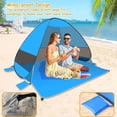 thumbnail image 4 of Pop Up Beach Tent with UV Protection, Easy Set Up Sun Shelter for 1-3 People, Portable Lightweight Sunshade with Carry Bag for Beach, Camping and Outdoor, 4 of 6