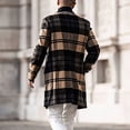 thumbnail image 2 of Abrigo, Chaqueta Cómoda Para Hombre, Poliéster, Manga Larga Para El Hogar ANGGREK Patrón de cuadros 3XL, 2 of 5