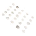 thumbnail image 3 of Abastado Juego de 25 piedras de runas naturales, exquisitas runas talladas, piedras de meditación para oración, adivinación, curación, cristal blanco, 3 of 8
