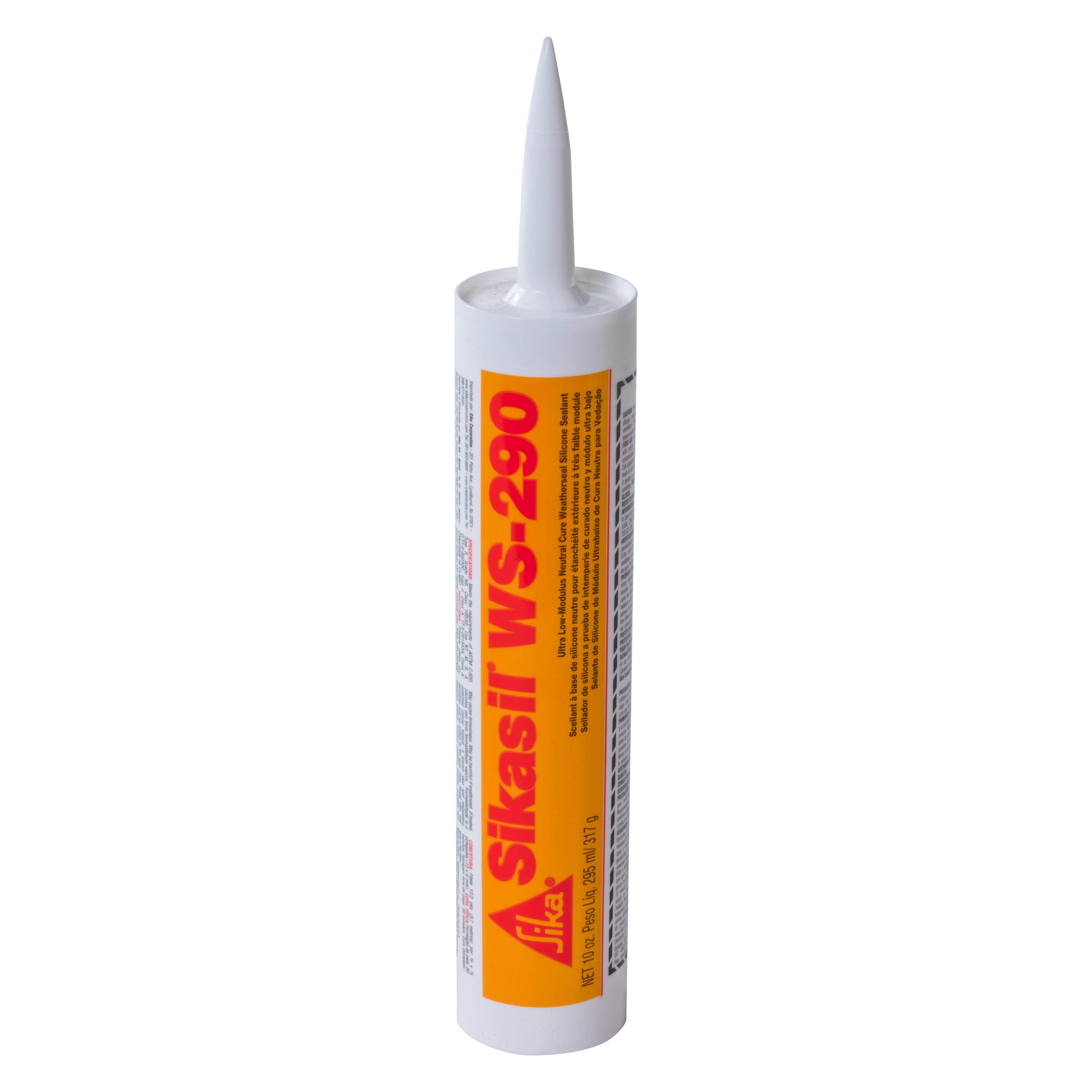 AP Products 017412128 SikaSil WS290 10 oz. Silicone NonSag Black Sealant