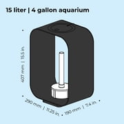 biOrb LIFE 15 Aquarium with MCR Light - 4 Gallon, Black